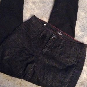 Royalty black jeans size 8 slim look Ladies
